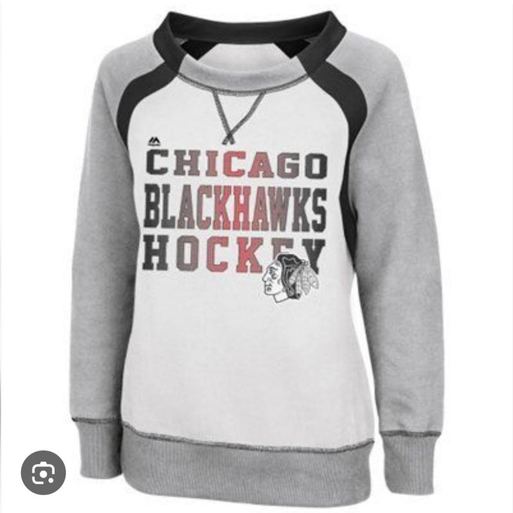 Majestic NHL Chicago Blackhawks Women's Size XL Sweatshirt Hockey